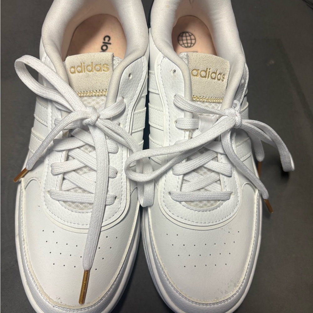 Adidas White and Black Sneakers - Picture 2 of 6